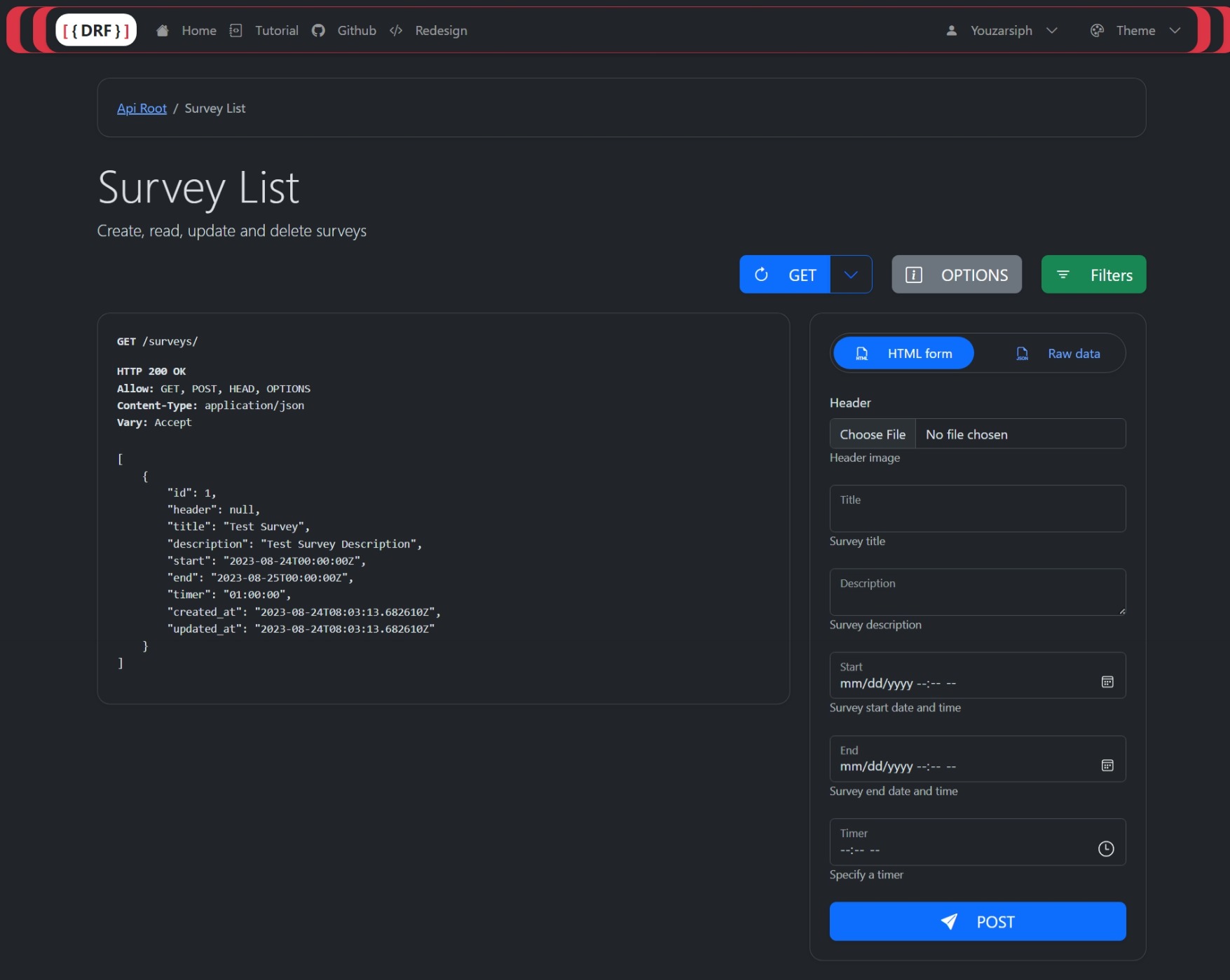 Django REST Framework Redesign