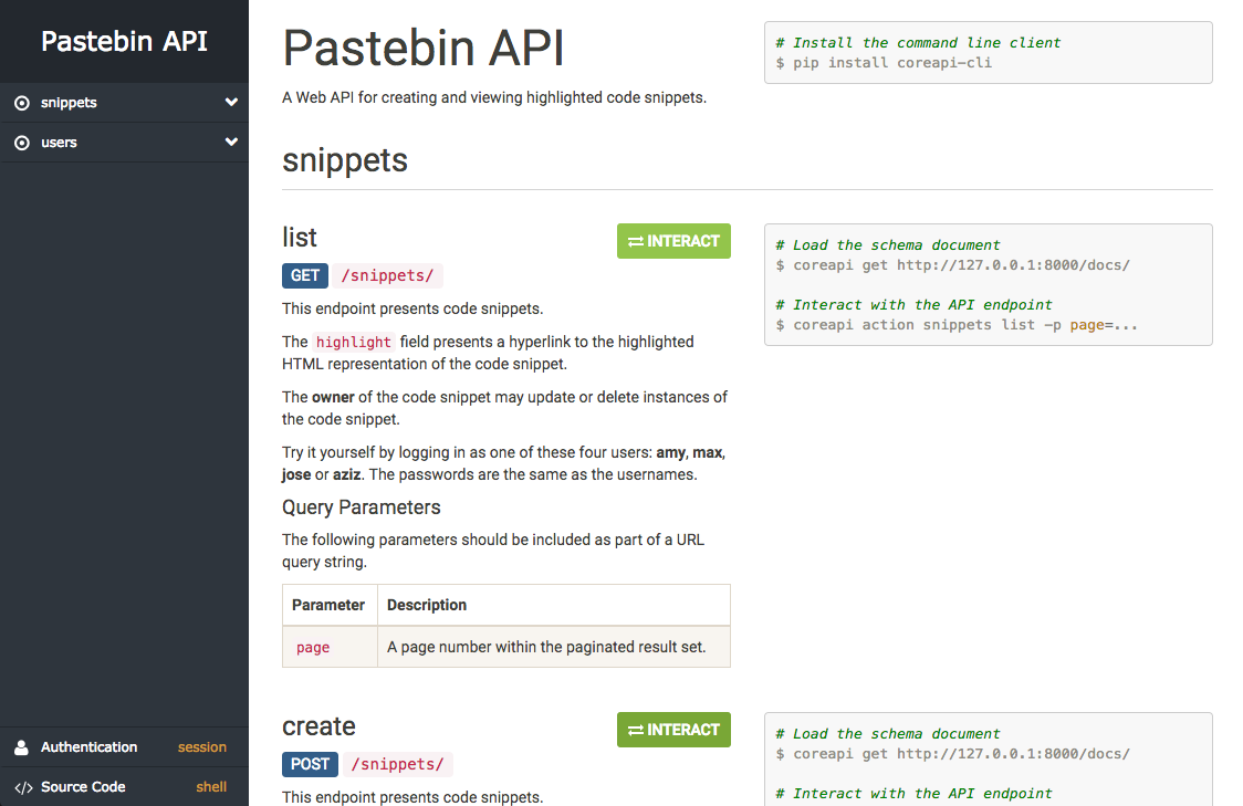 API Documentation