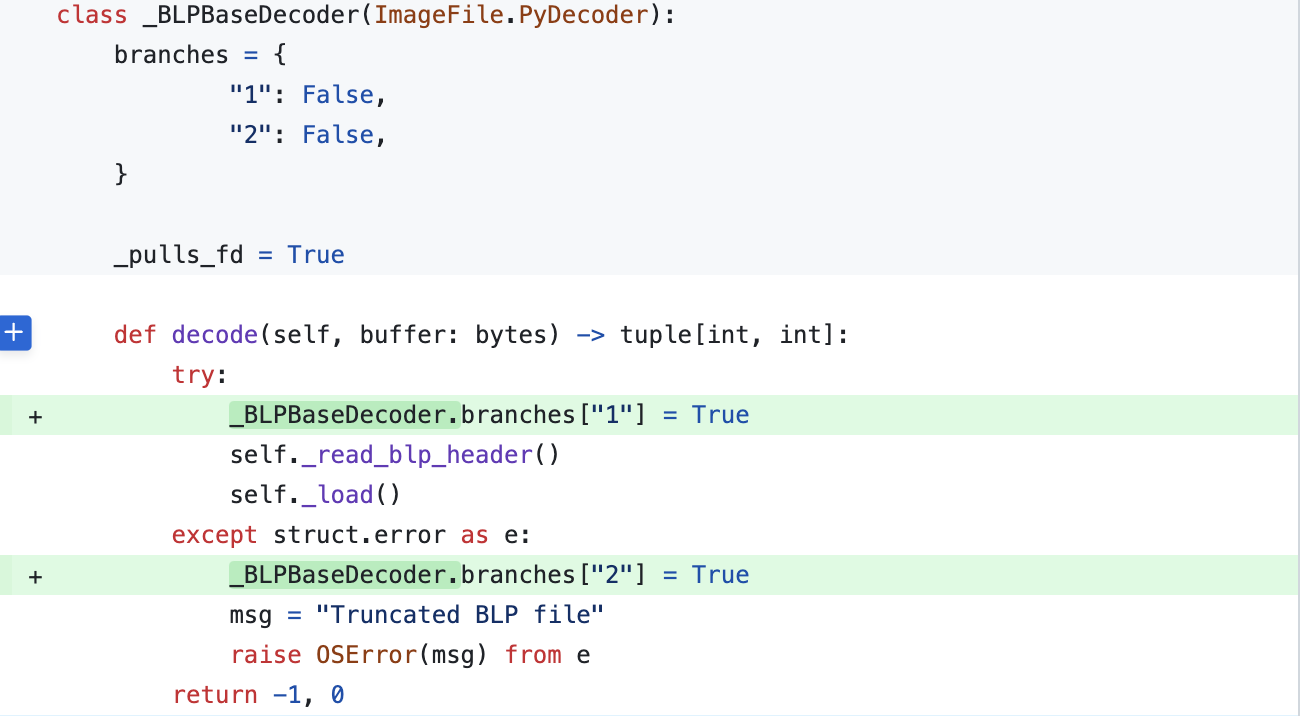 Coverage Tool Output